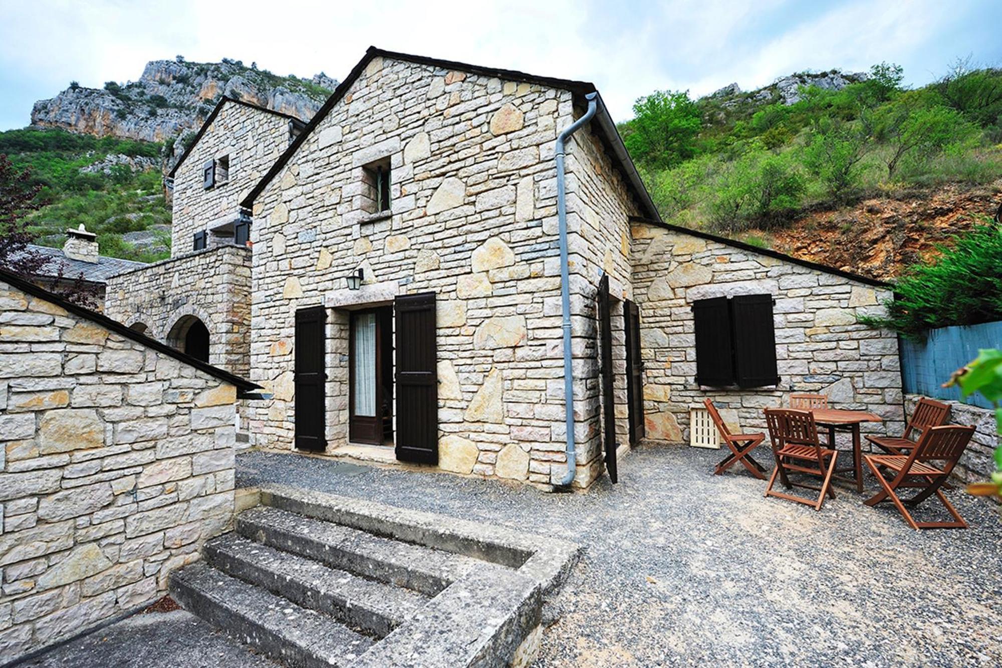 Hotel Des Bateliers La Malène Exteriér fotografie